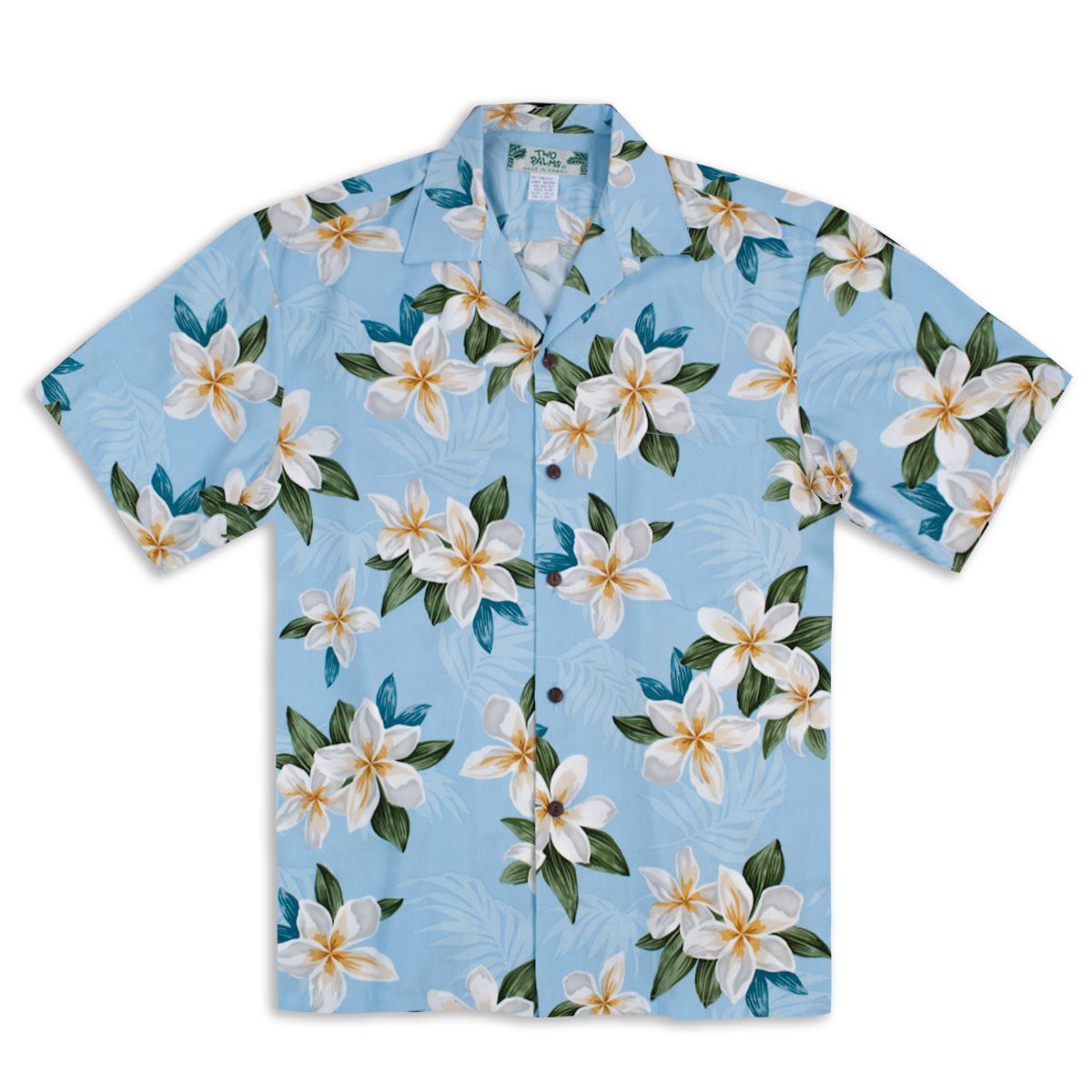 Plumeria Shower Blue Nice Design Hawaii Shirt Ha57327