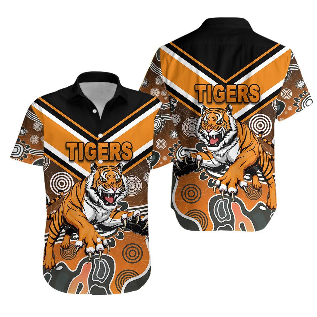 Wests Hawaiian Shirt Tigers Indigenous K8