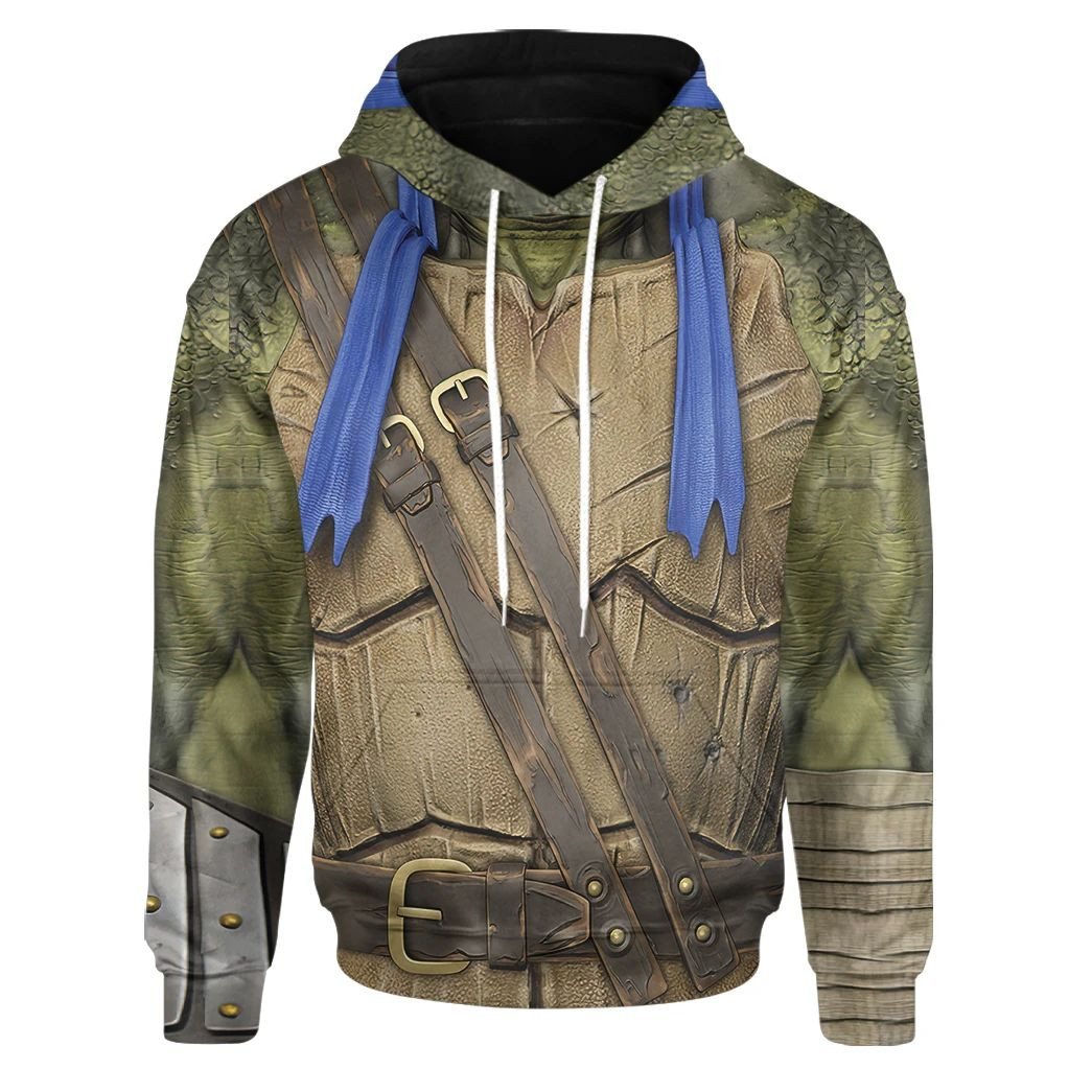 3D Movie Tmnt Movie Tmnt Mastery Of Ninjutsu Leonardo Warrior Custom Hoodie