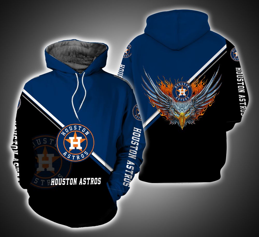 Houston Astros Fire Eagle 3D Print Hoodie