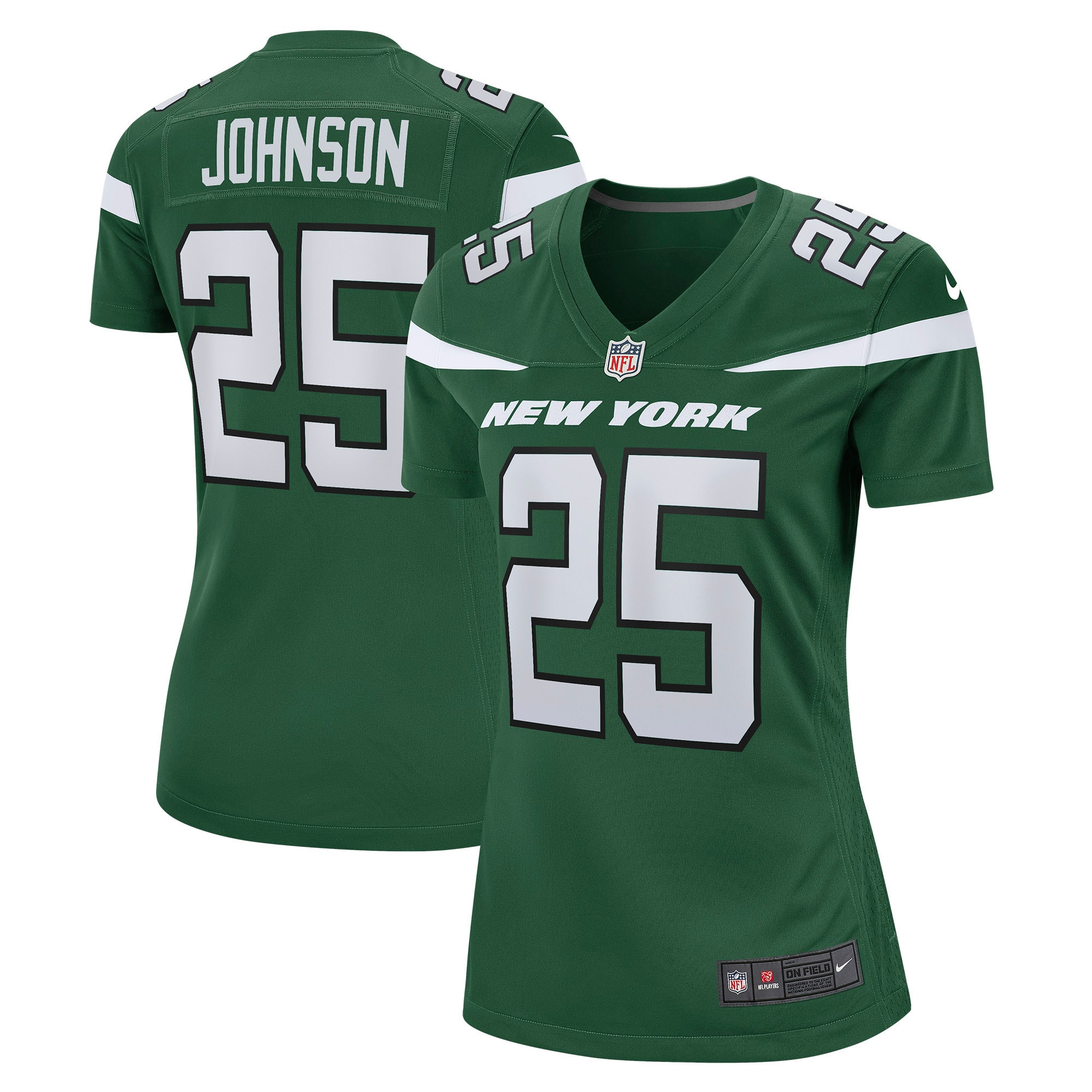 Ty Johnson New York Jets Womens Game Jersey – Gotham Green NFL