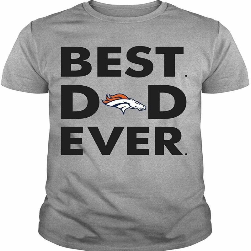 Vrostore Shirt, Denver Broncos Logo T Shirt, Best Dad Ever T Shirt