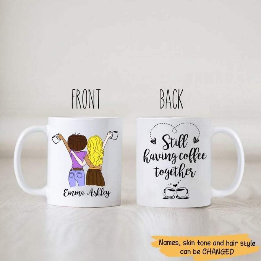 Best Friends Coffee Together Personalized Mug