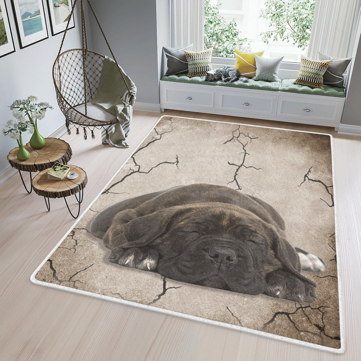 Wooni Presa Canario Puppy Area Rug W051135