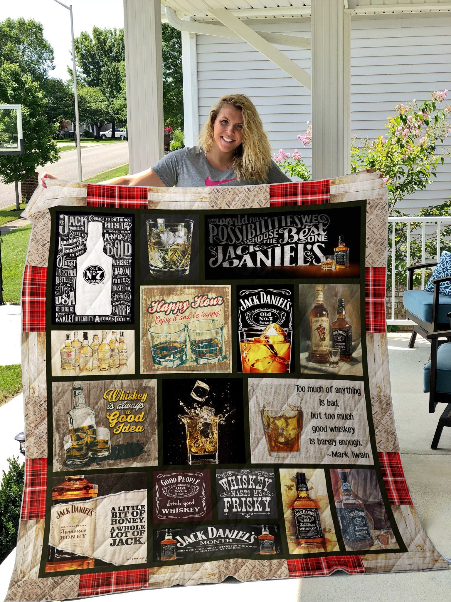 Whiskey Is Always A Good Idea Quilt Blanket Great Customized Blanket Gifts For Birthday Christmas Thanksgiving