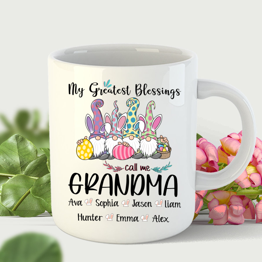 My Greatest Blessings Call Me Grandma Easter Mug