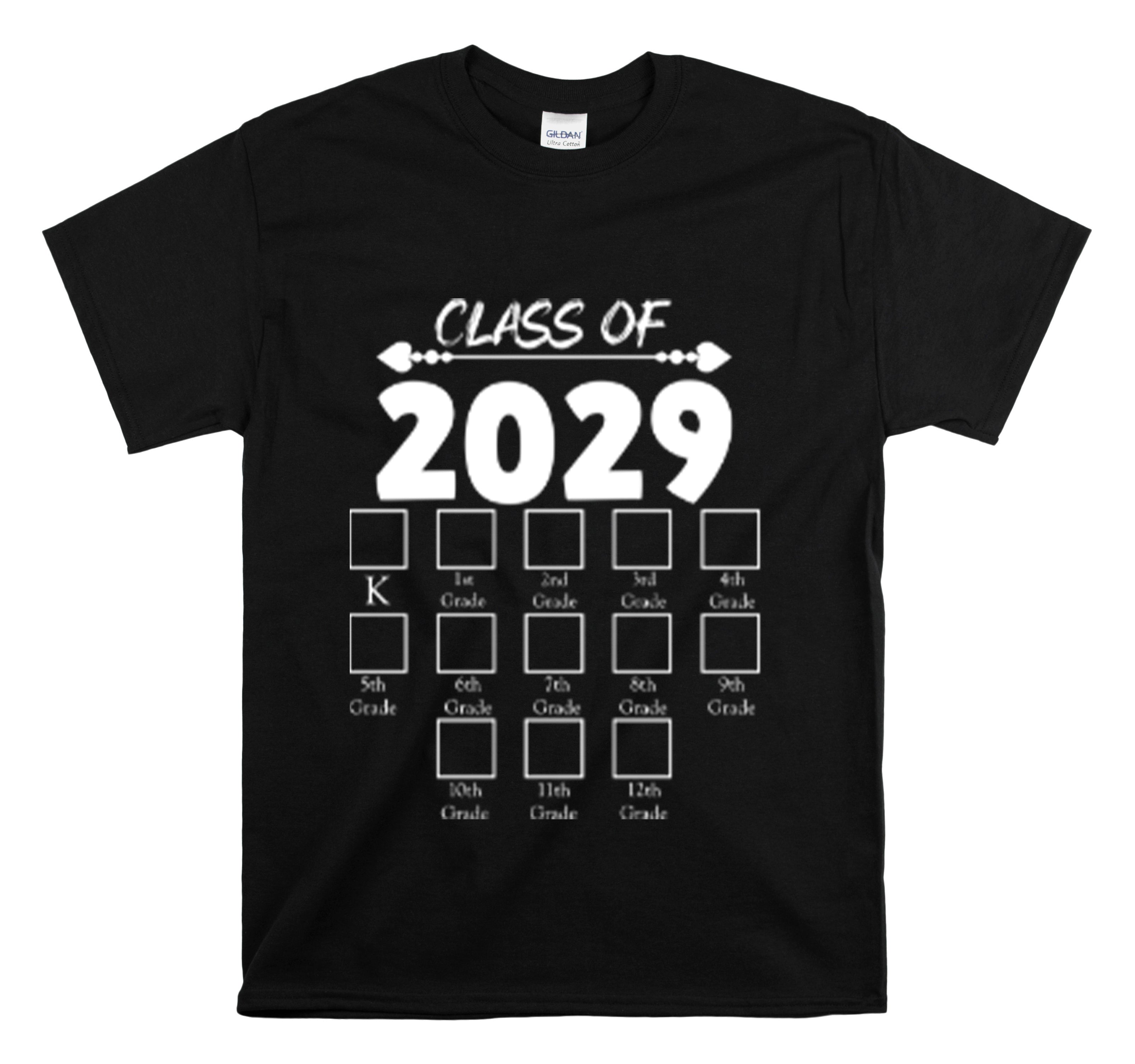 Shirt Funny Class Of 2029 Checkmarks Professors Educational Motivational Celebrate T-Shirt Unisex Heavy Cotton Tee