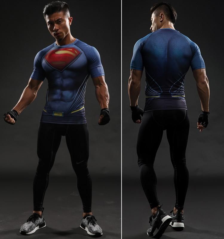 High quality Superman Compression Shirt