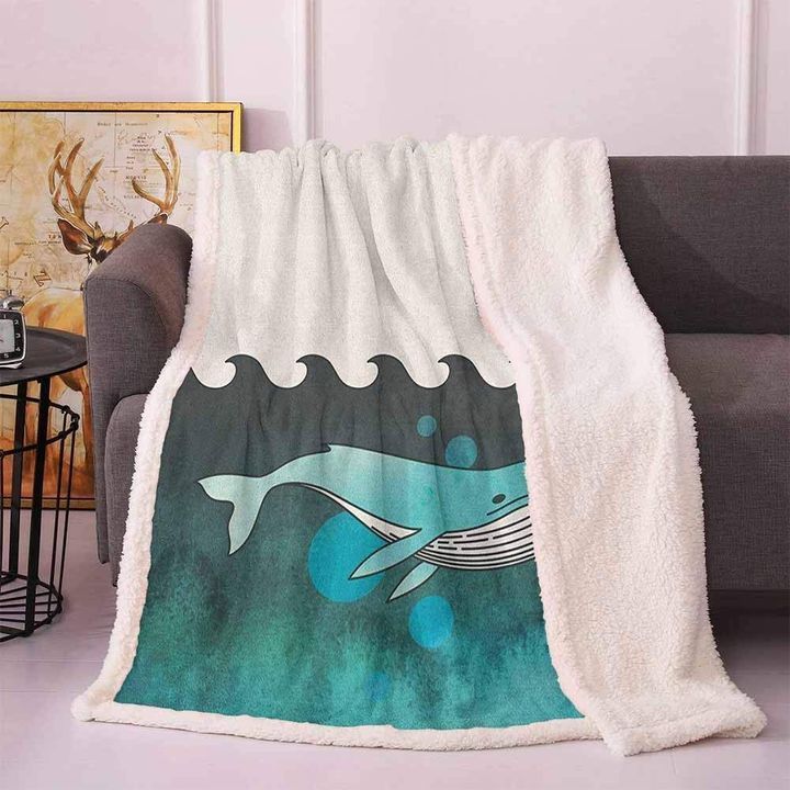 Whale Fleece Blanket IALELHNHHBN