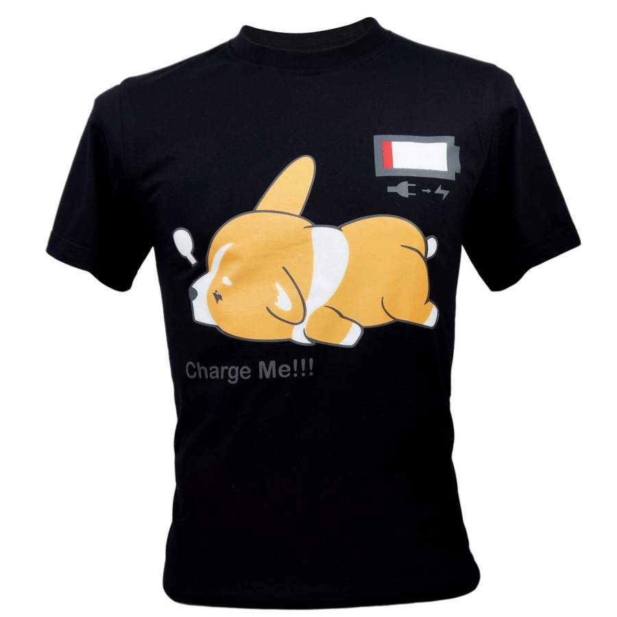 Pembroke Welsh Corgi Cute Puppy Low Battery T-Shirt