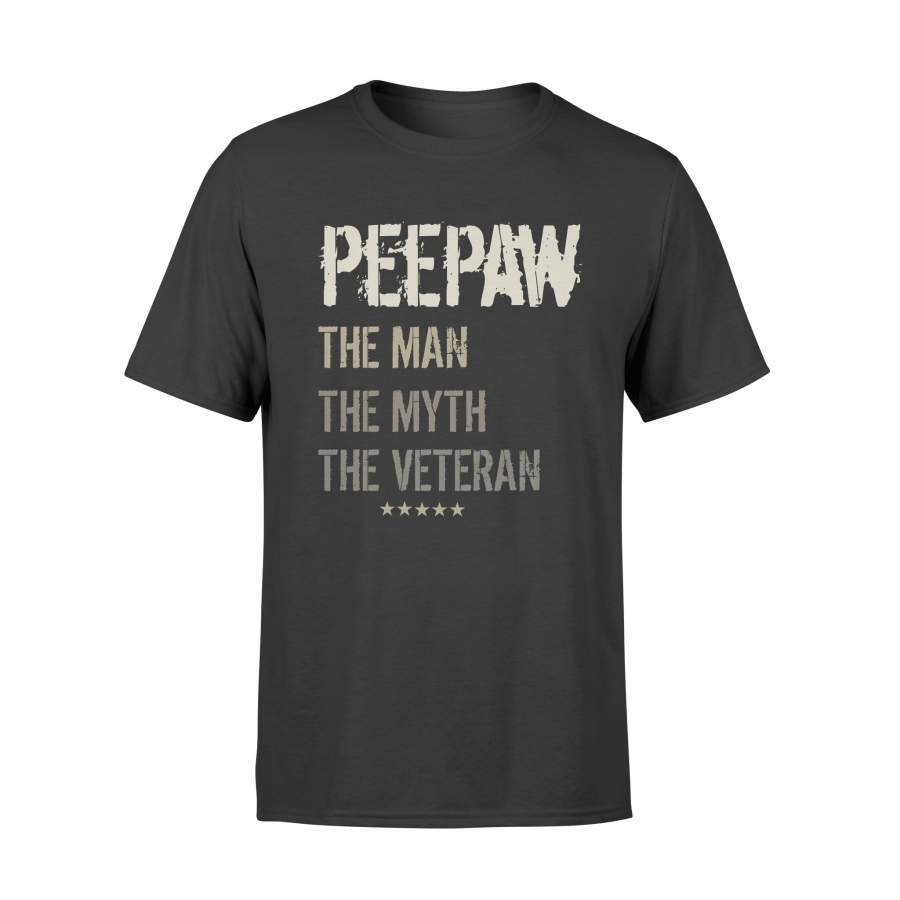 YOLOstuff peepaw the Man the Myth the Veteran T-shirt