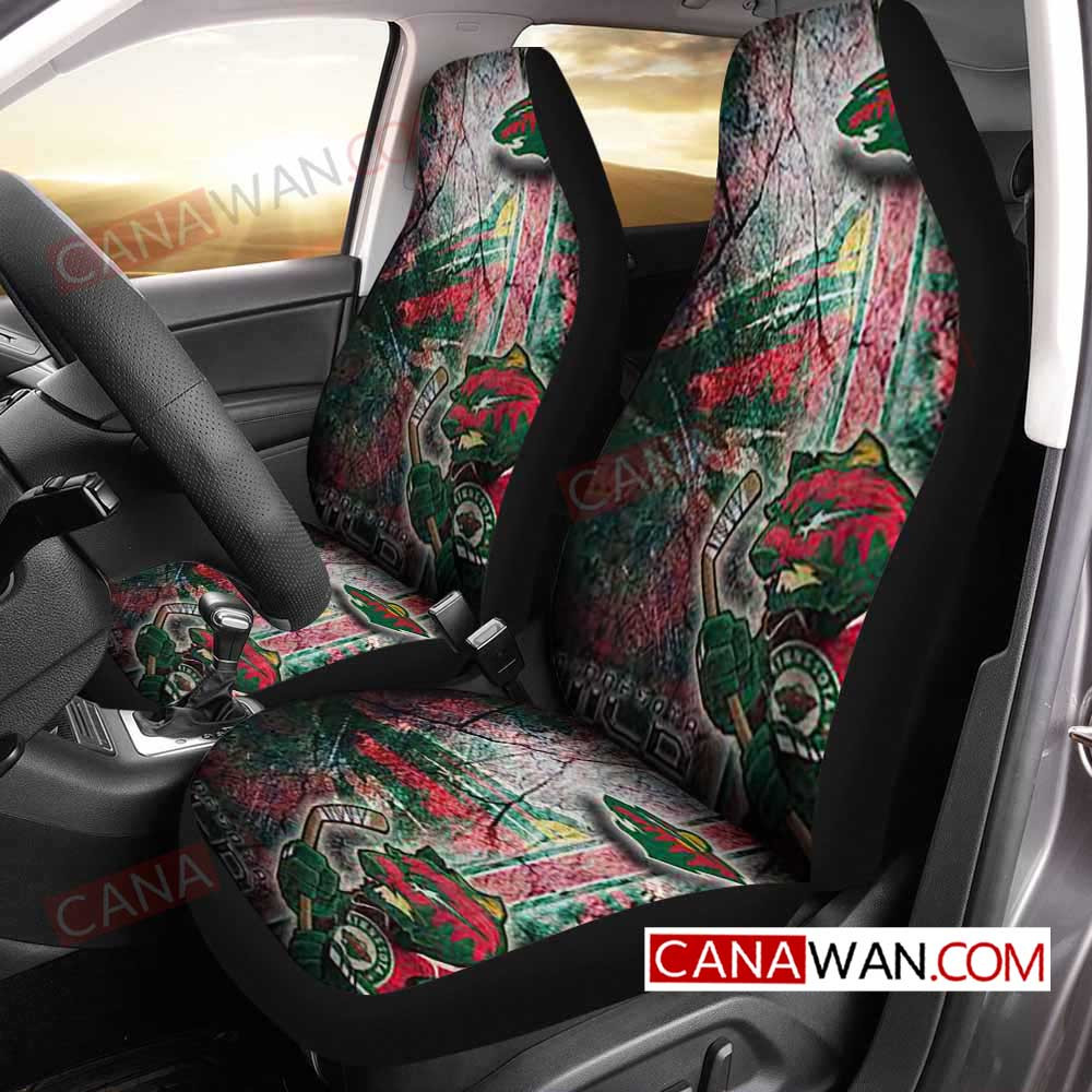 Minnesota Wild Style249 3D Customized Personalized Car Seat Cover