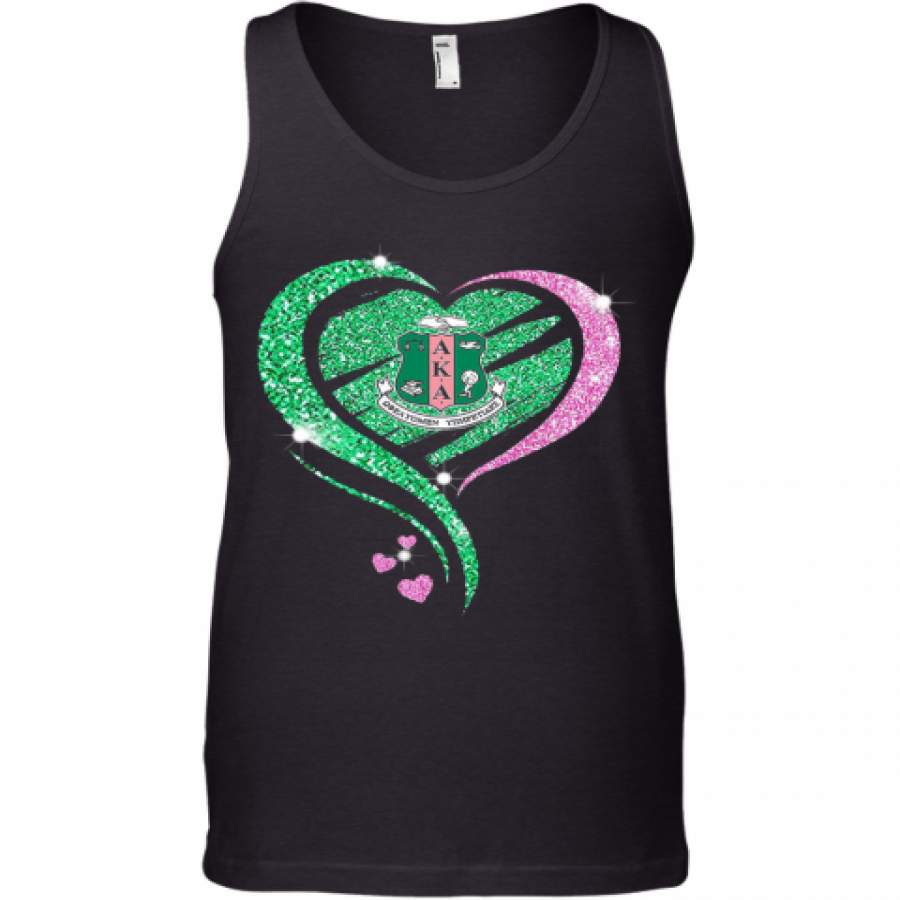 Alpha Kappa Alpha Heart Diamond Tank Top