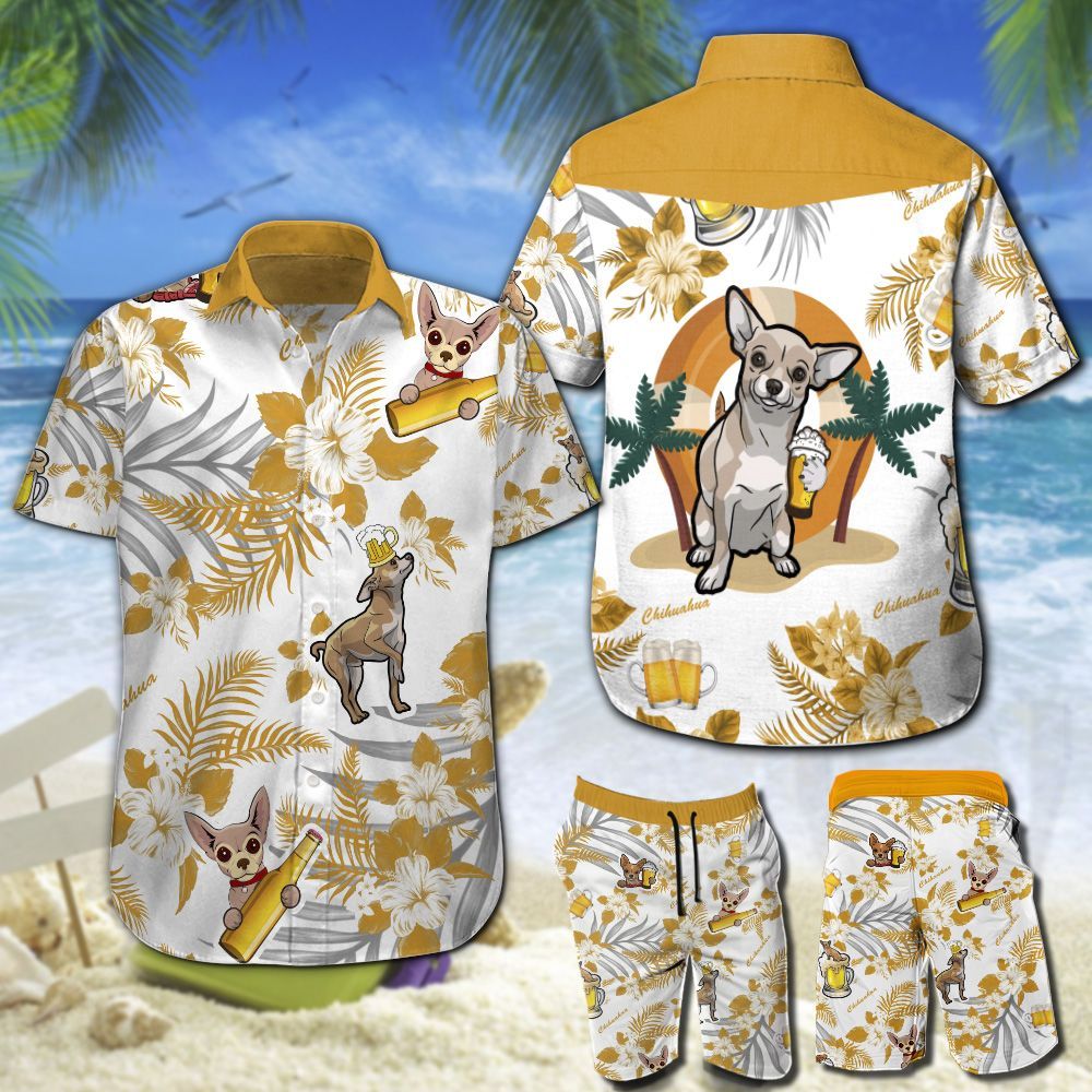 Chihuahua Beer Hawaii Shirt 202 Ha3555