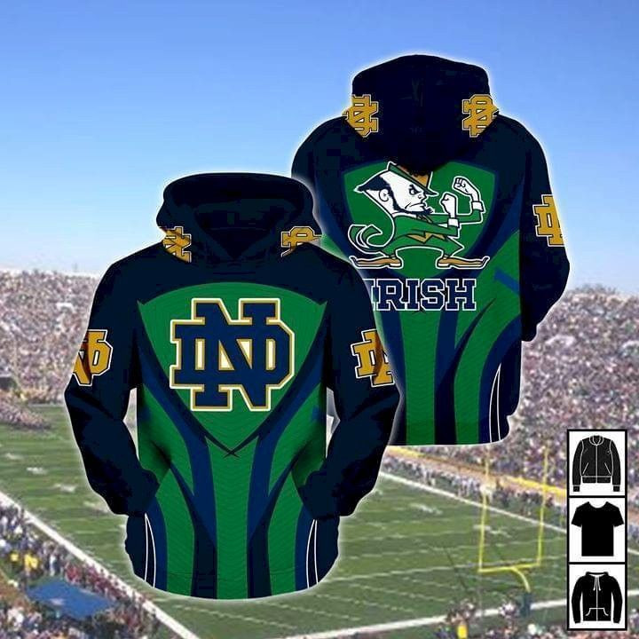 Notre Dame Fighting Irish Mascot For Irish Fan Hoodie & Zip Hoodie