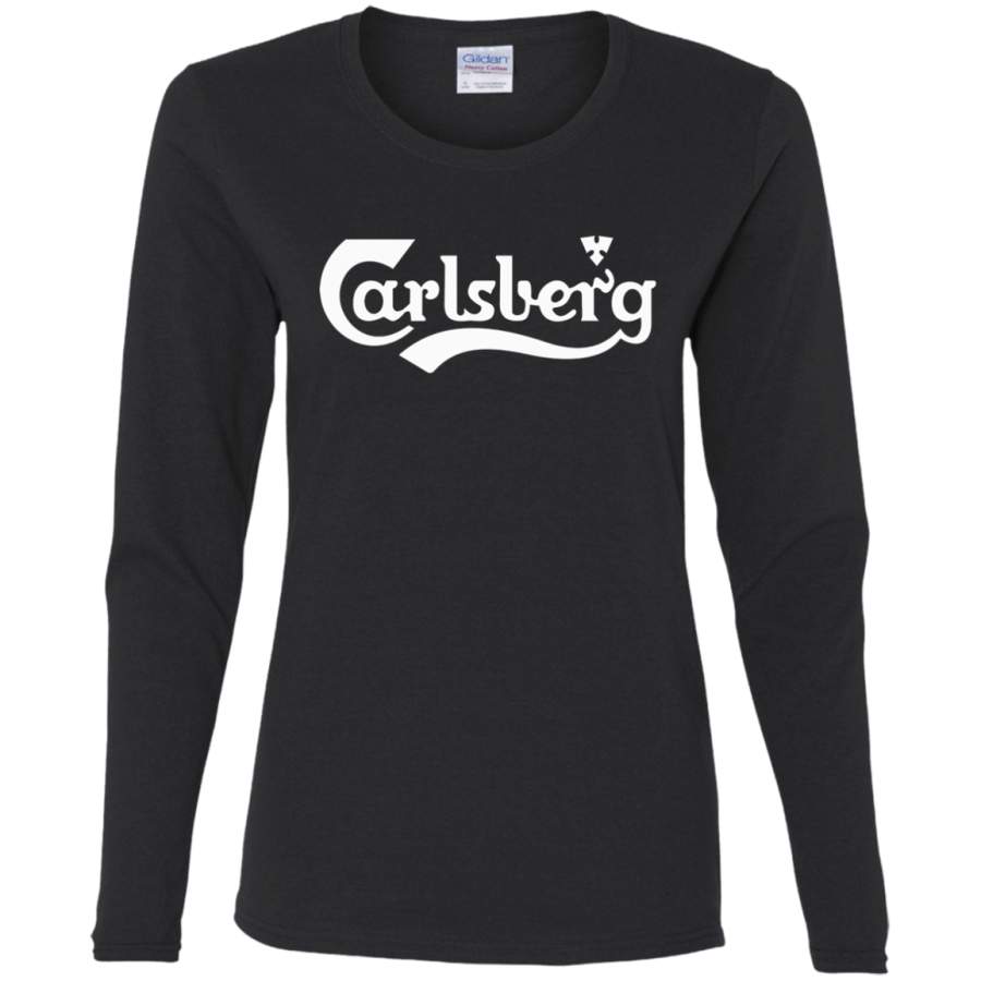 AGR Carlsberg Logo Ladies’ Cotton LS T-Shirt