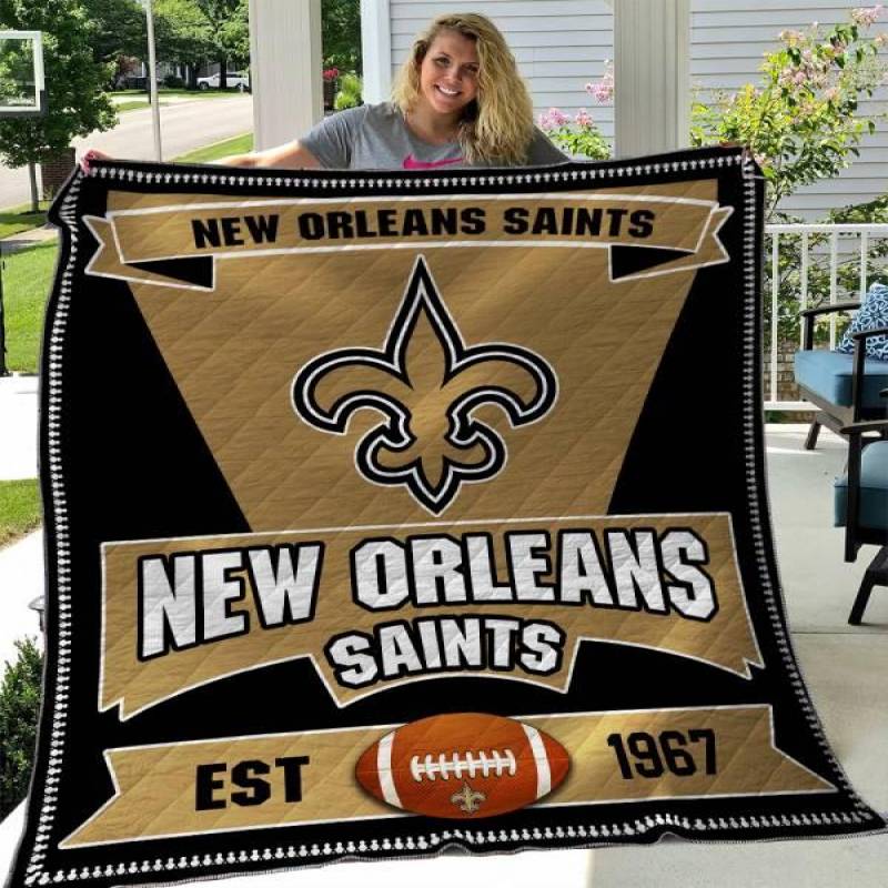 New Orleans Saints Quilt Blanket 03