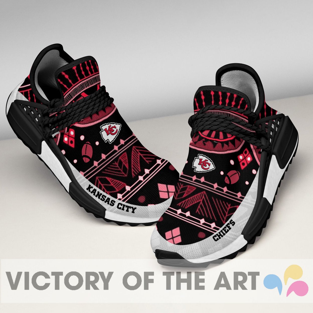 Wonderful Pattern Human Race Kansas City Chiefs Shoes For Fans