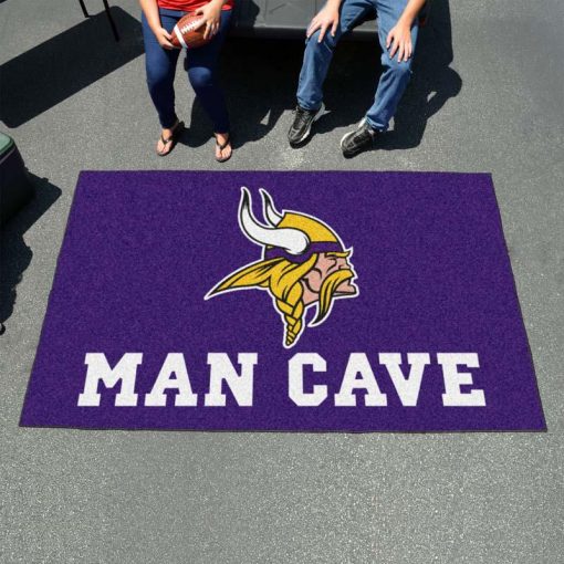 Minnesota Vikings Man Cave Ultimat Logo Custom Area Rug Carpet Full Sizes Home Living Rugs Carpet Decor