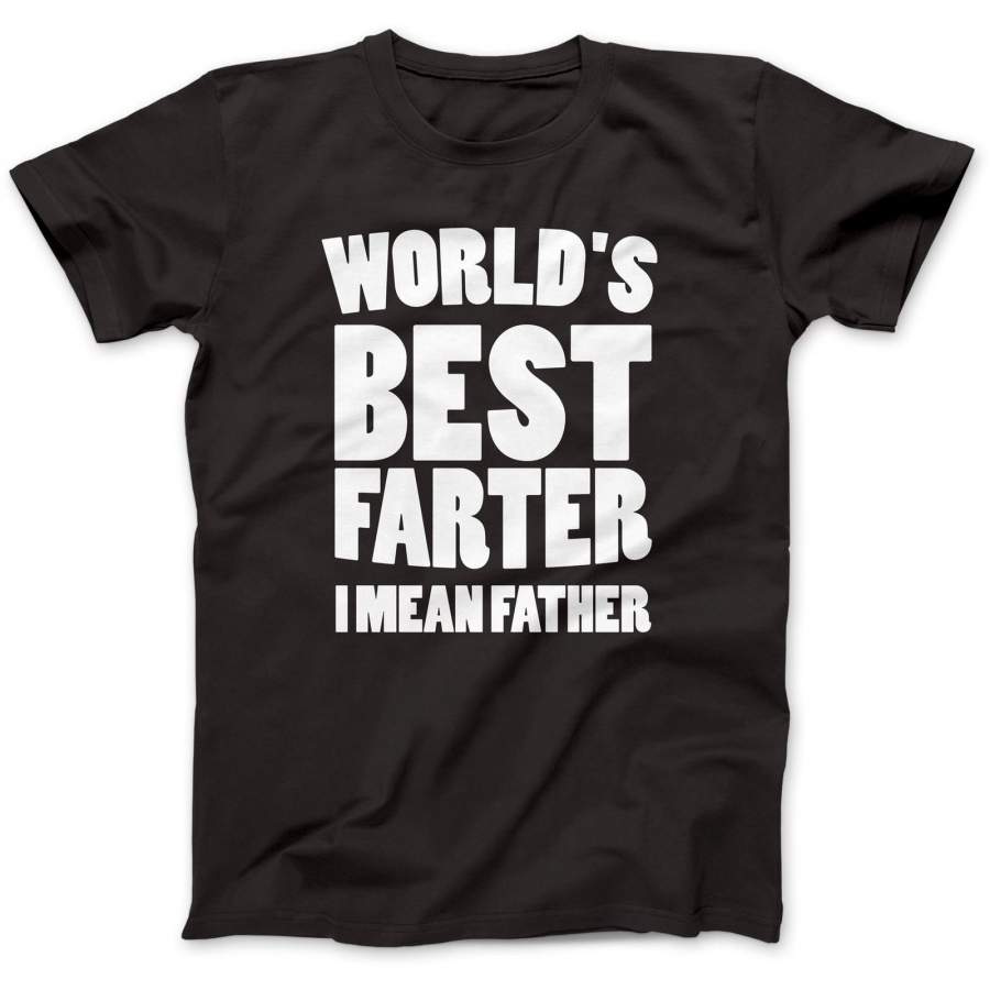 World’S Best Farter Father Men’S Short Sleeve T-Shirt Day Gift Present Daddy