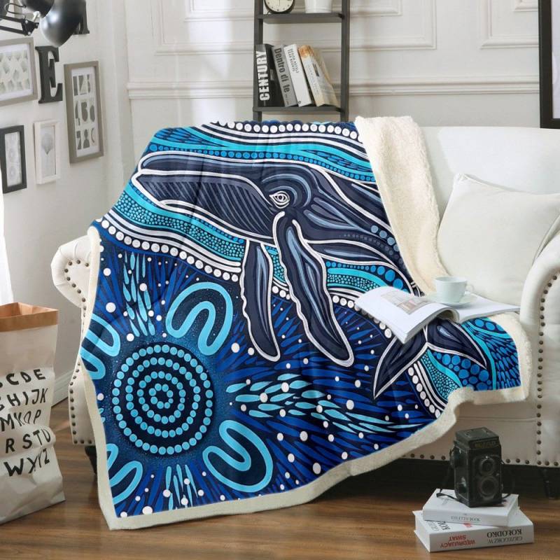 Whales AA2210243TT Sherpa Fleece Blanket