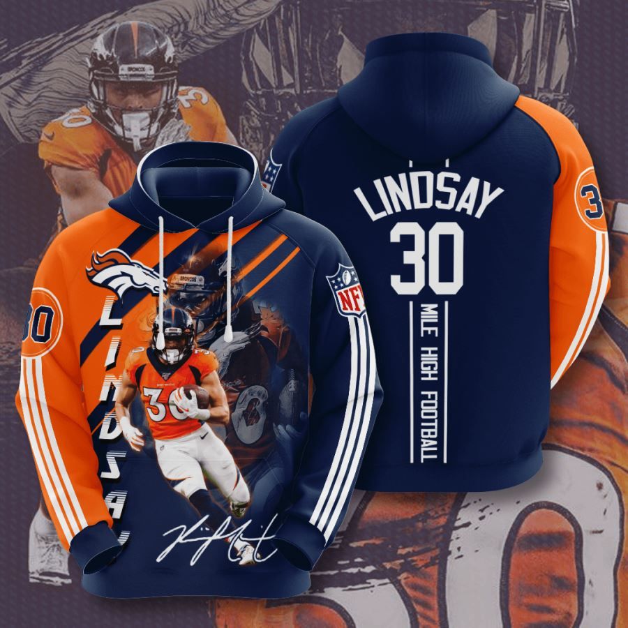 Denver Broncos No558 Custom Hoodie 3D