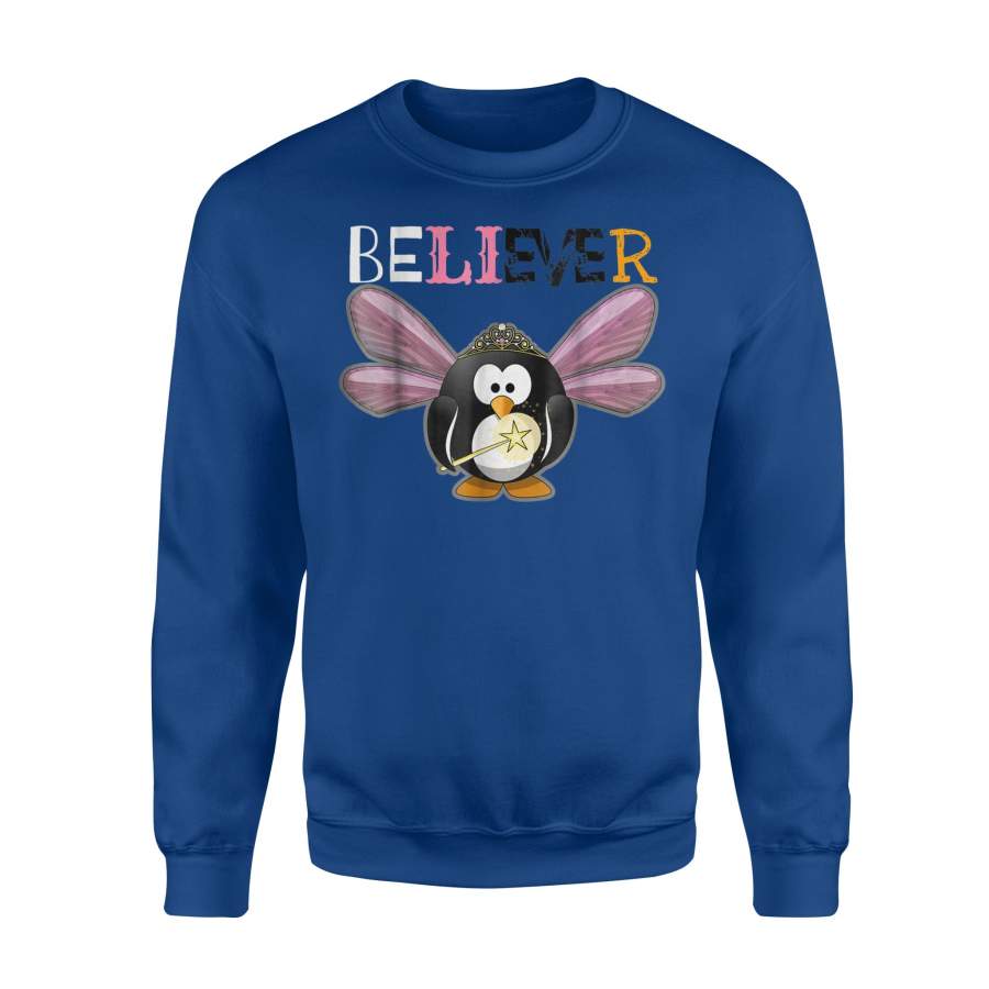 Believer Flying Penguin Fairy Queen Trending Sweatshirt