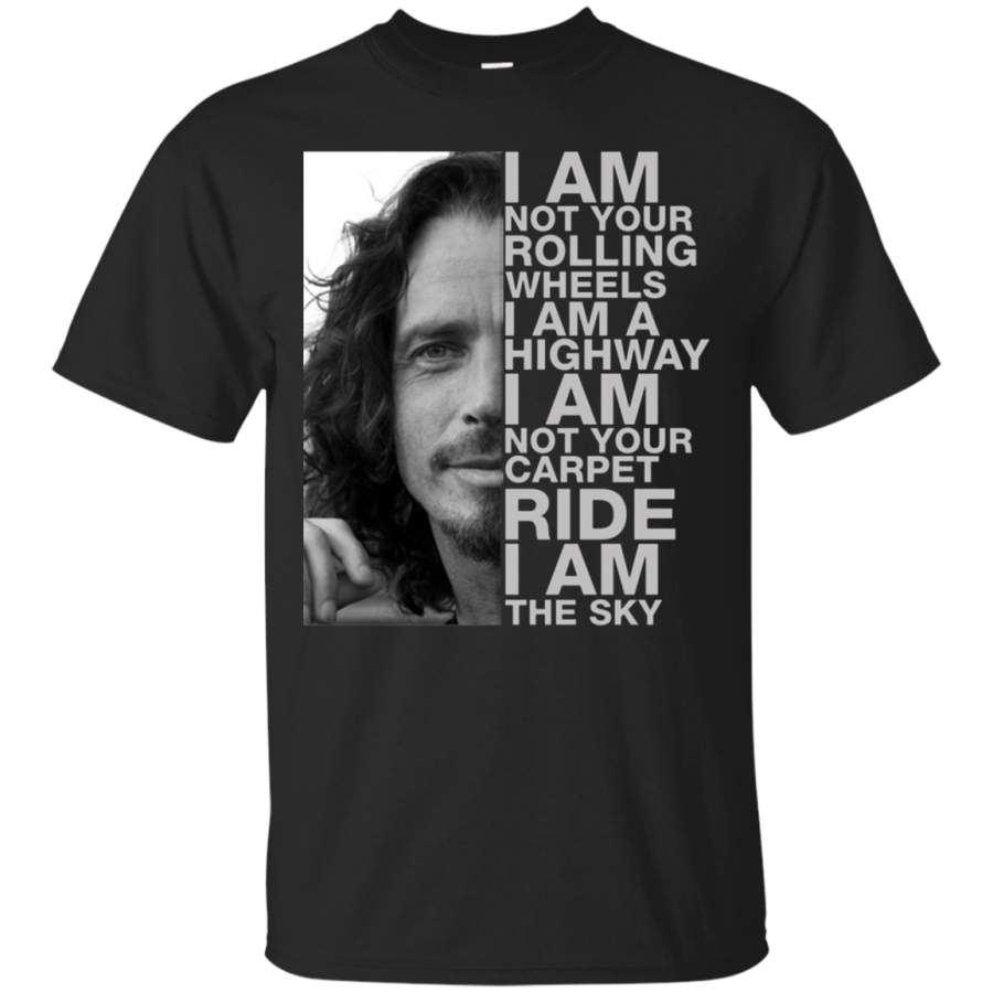 AGR Chris Cornel i am not your rolling wheels i am highway t shirt Cotton t shirt