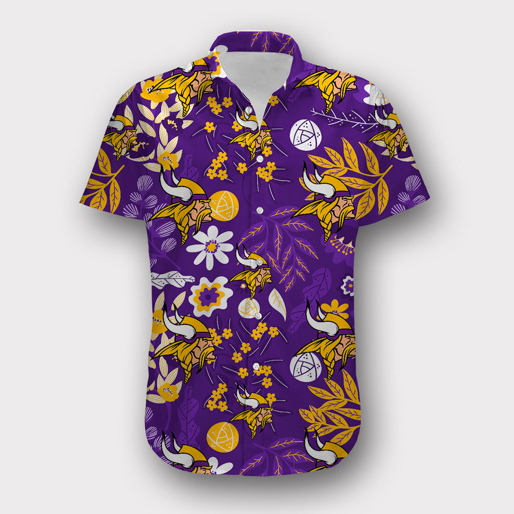 Minnesota Vikings Aloha Hawaii Shirt Ha14020