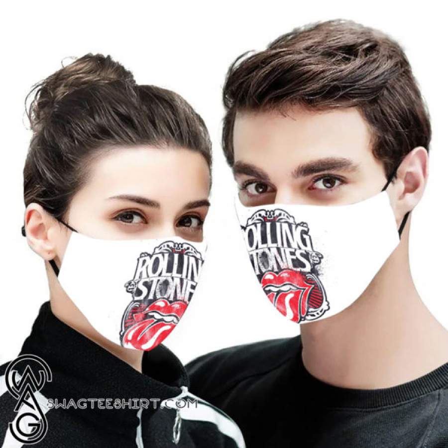 The rolling stones all over printed face mask