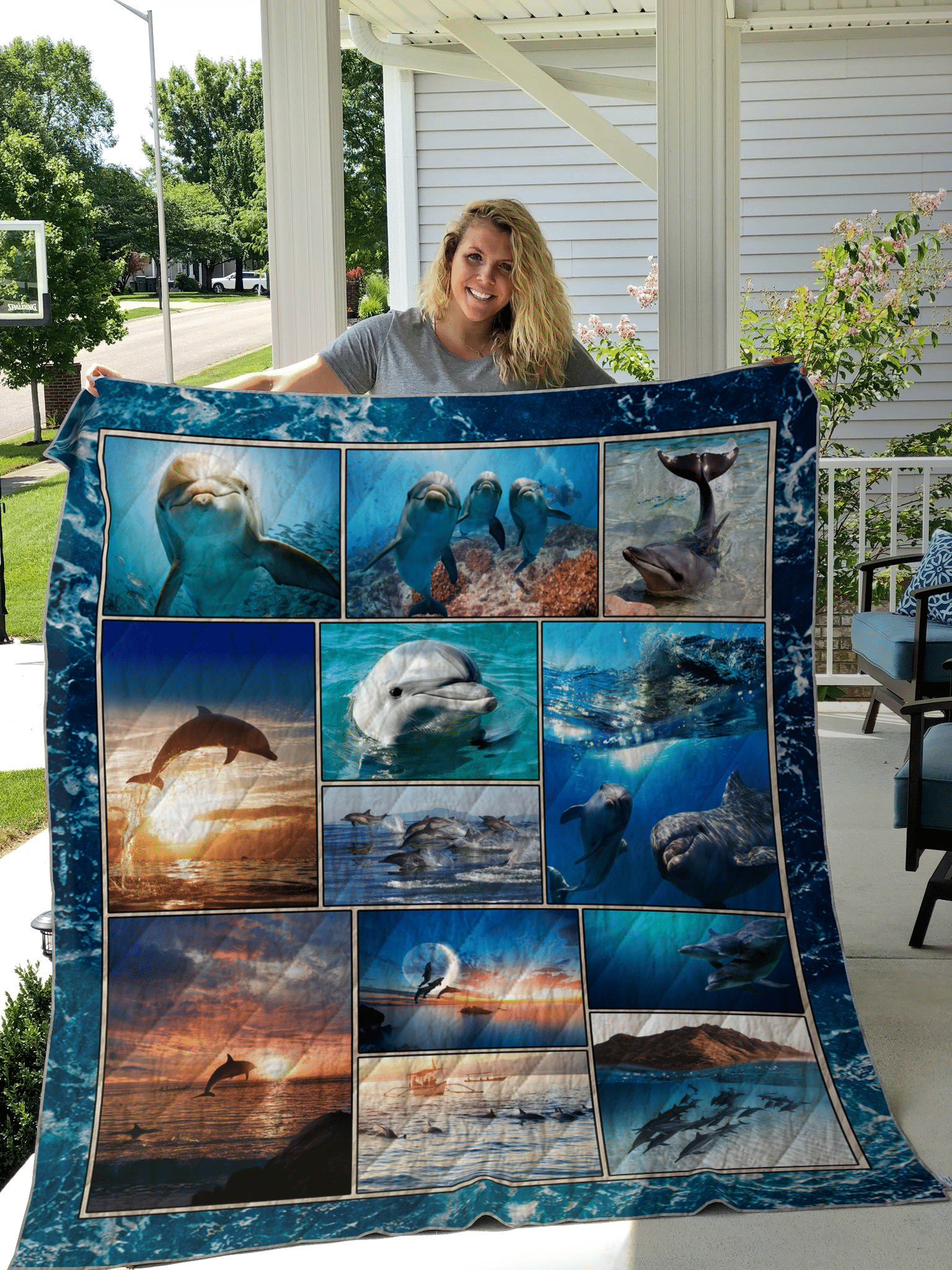 Dolphin Art Quilt DN0002