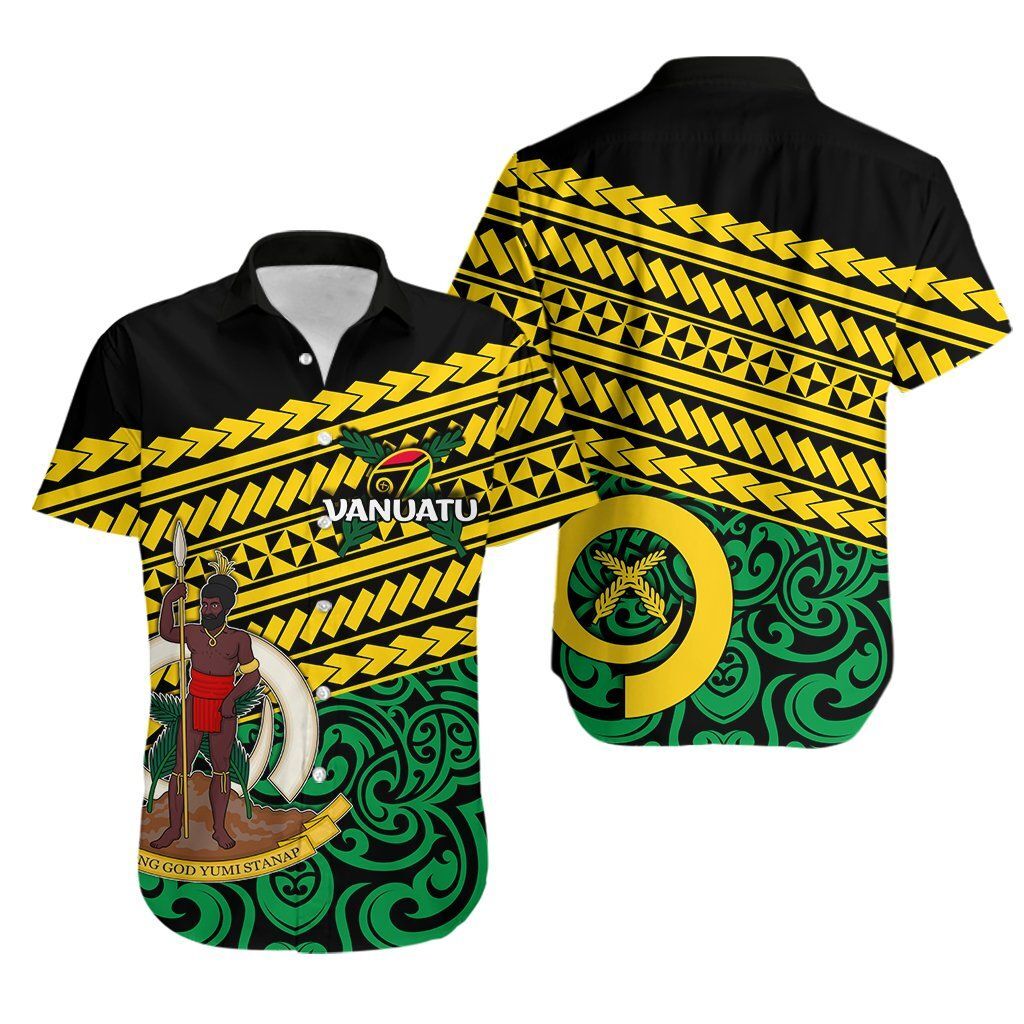 Vanuatu Rugby Hawaiian Shirt Polynesian Style Th4