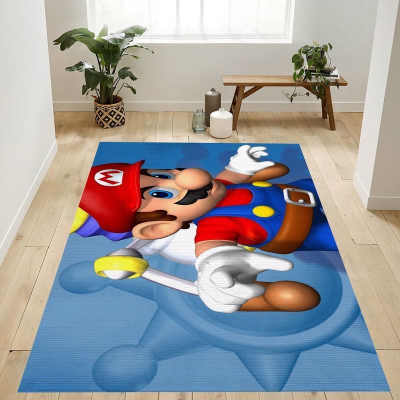 Super Mario 57 Area Rug Living Room And Bed Room Rug Gift Us Decor