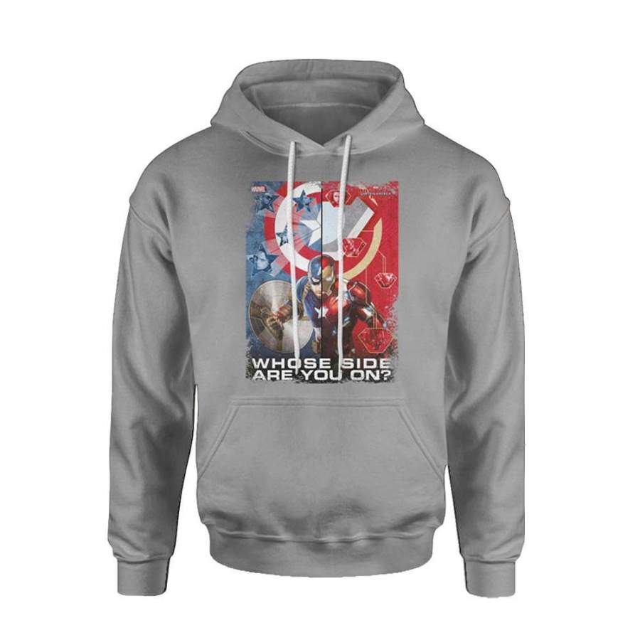 Civil War Superhero Poster Hoodie