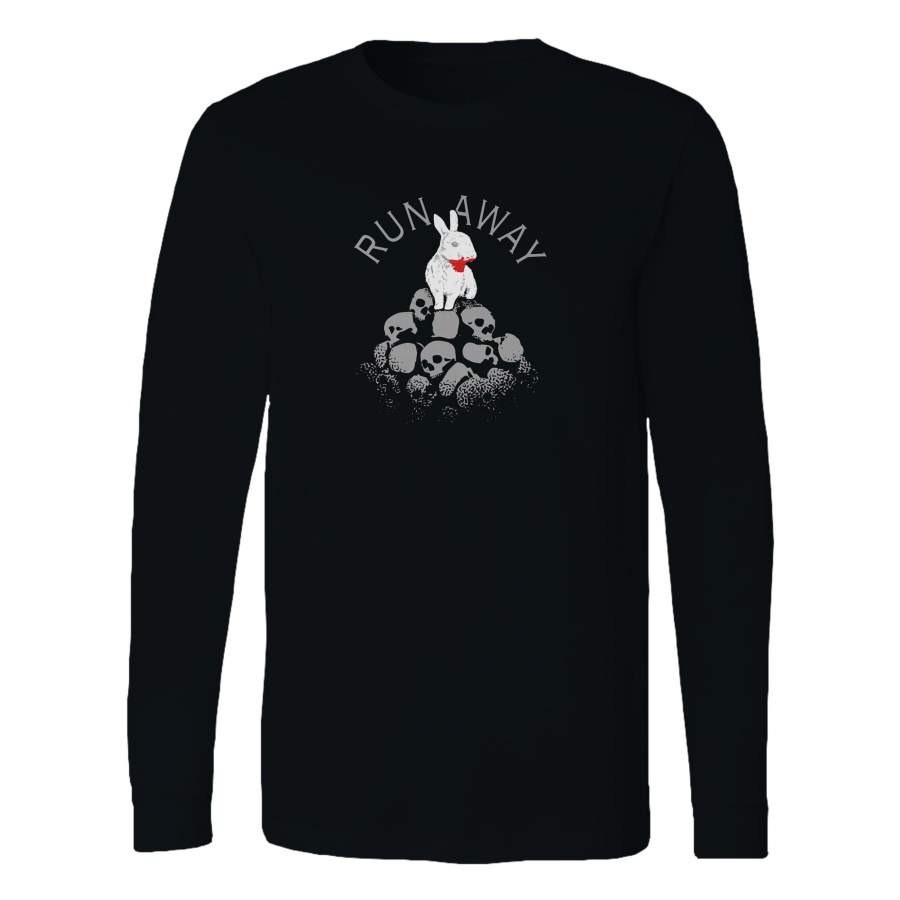 Run Away Killer Bunny Long Sleeve T-Shirt