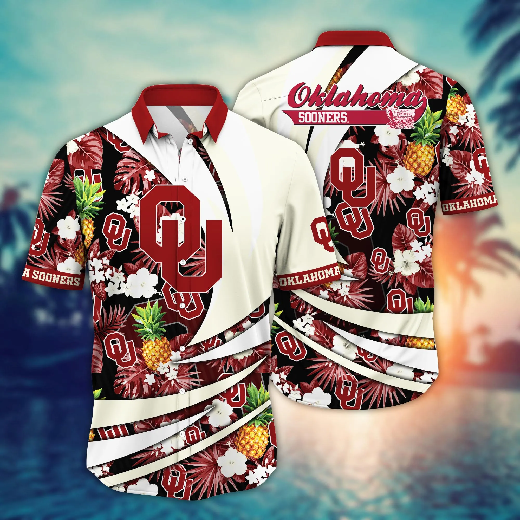 Oklahoma Sooners NCCA Hawaiian Shirt Heat Aloha Shirt