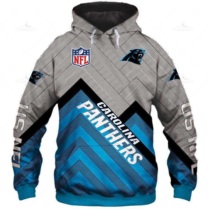 Carolina Panthers Hoodie 3D  Long Sweatshirt Pullover Size S-5Xl