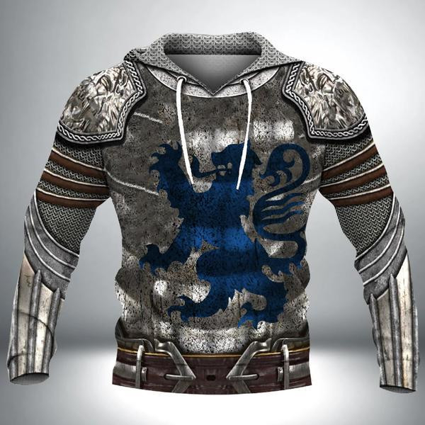 Scotland Armor Knight Warrior Chainmail 3D All Over Printed Shirts For Men And Women Tt290202