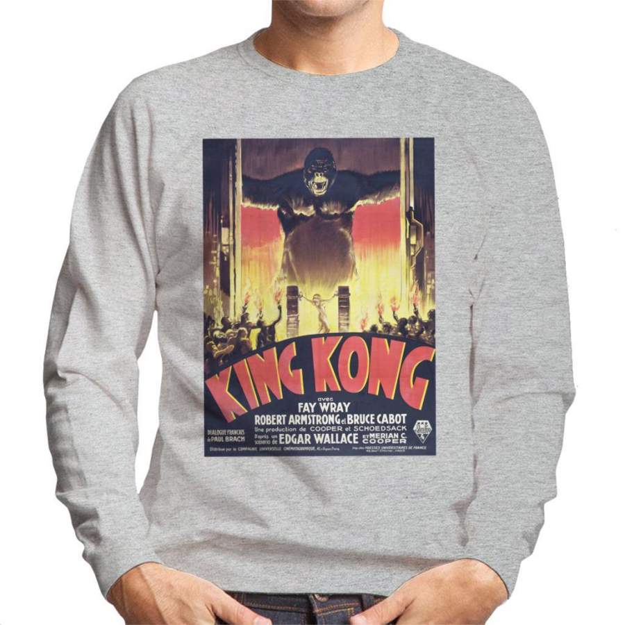 King Kong 1933 Movie Poster Men’s Sweatshirt