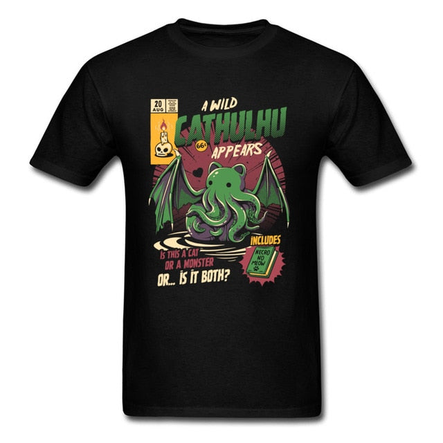 A Wild Cthulhu Appears Lovecraft T-Shirt