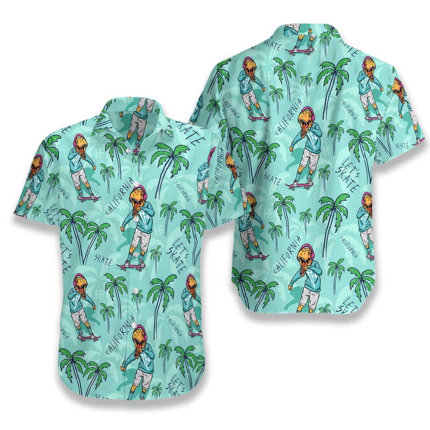 California Skate Dinosaur 2710 Hawaii Shirt Ha81027