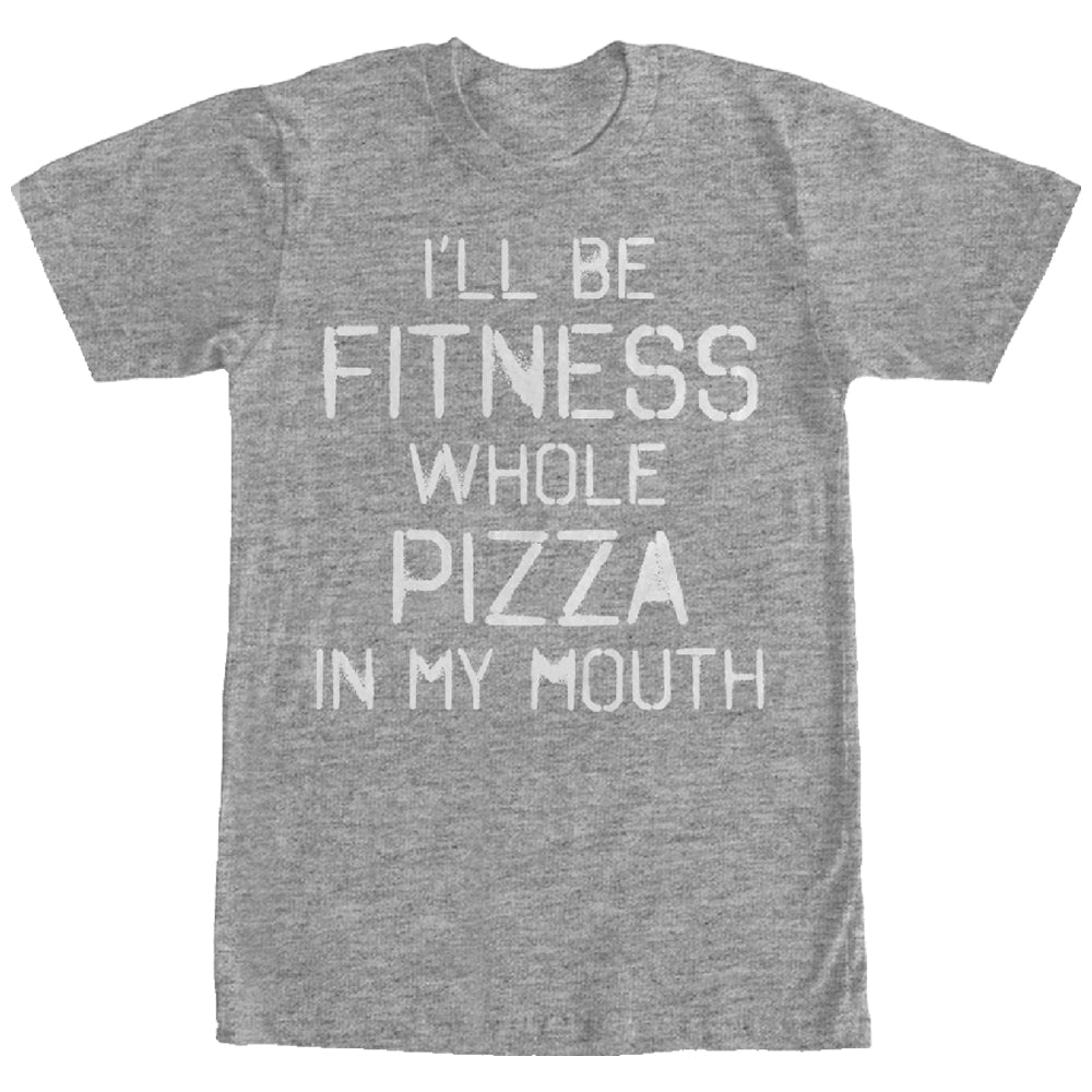 Chin Up Women’S Fitness Pizza In Mouth  Boyfriend Tee