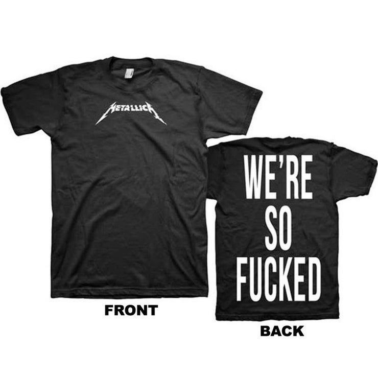 Metallica Glitch We Re So F Cked Hard Wired Logo T-Shirt