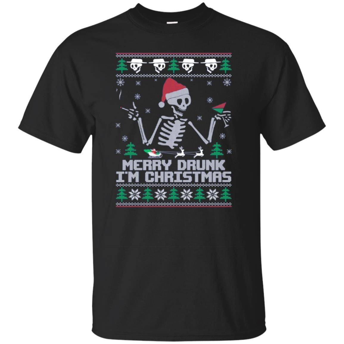 Check out this awesome Merry Drunk I’m Christmas – Funny Ugly Christmas Sweatshirt