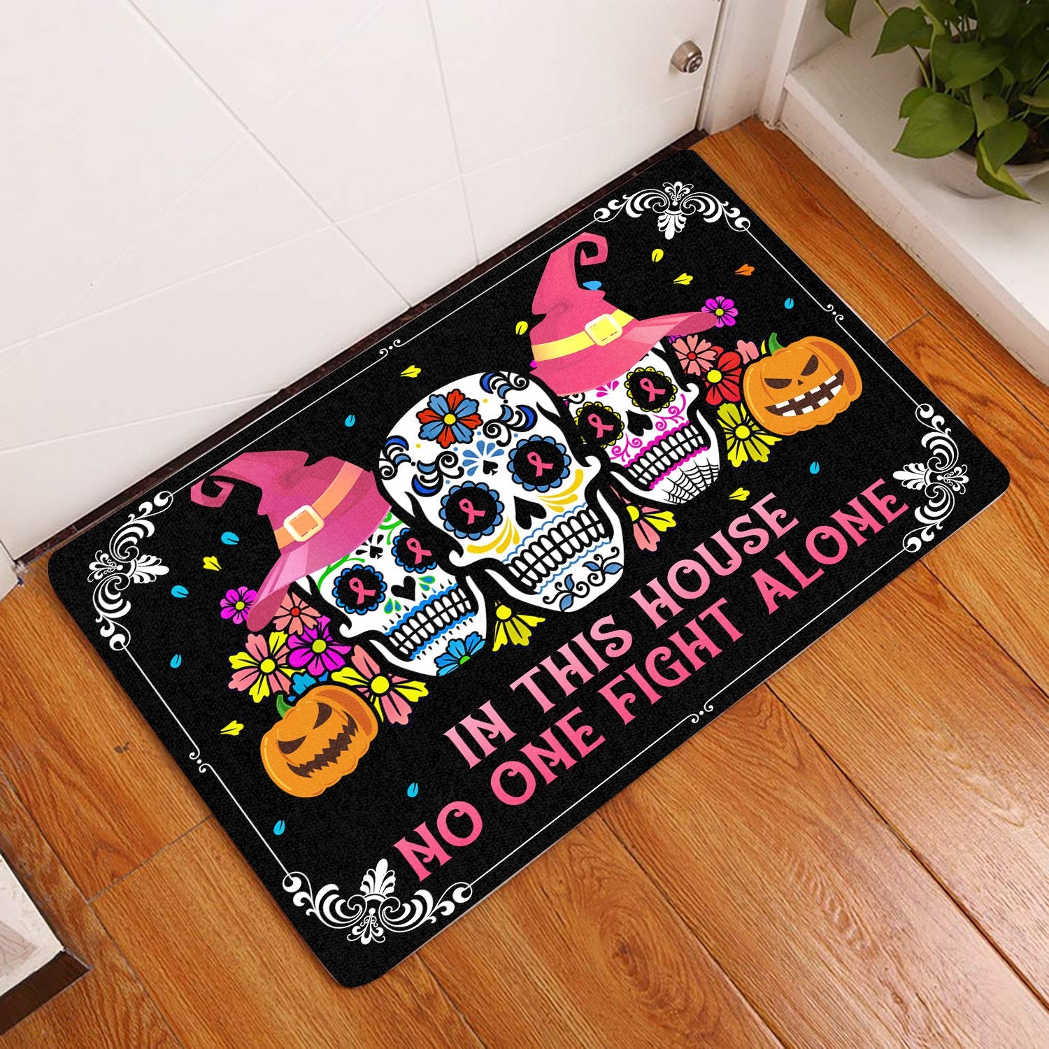 In This House No One Fight Alone All Over Printing Doormat Pre2179