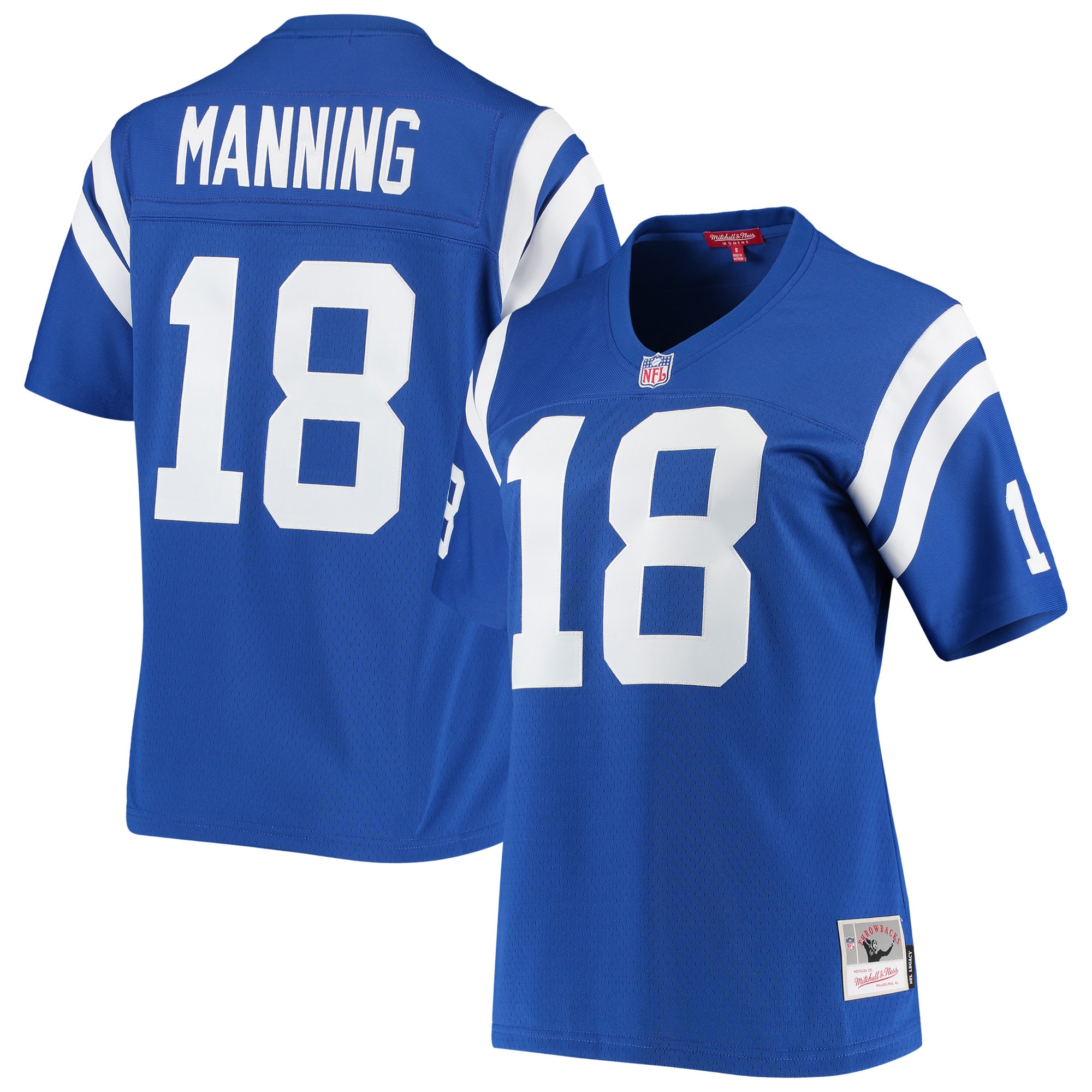 Peyton Manning Indianapolis Colts Mitchell & Ness Women's 1998 Legacy Replica Jersey – Royal