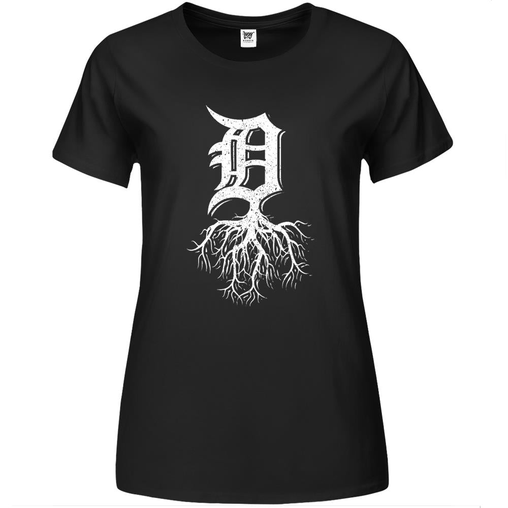 Detroit Roots Michigan American Born Rooted American Premium Womens T Shirts