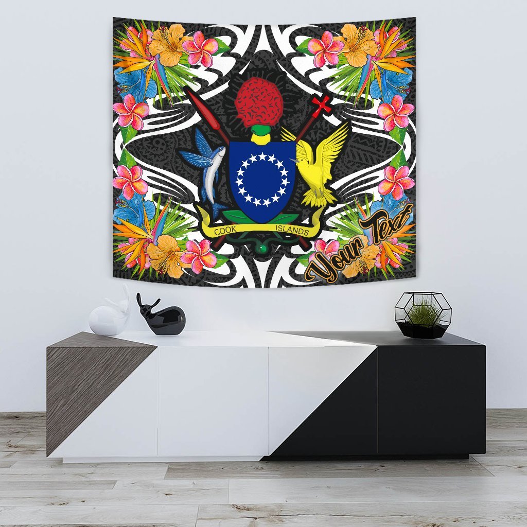 Cook Islands Tapestrys – Custom Personalised Tropical Flowers Style – BN01