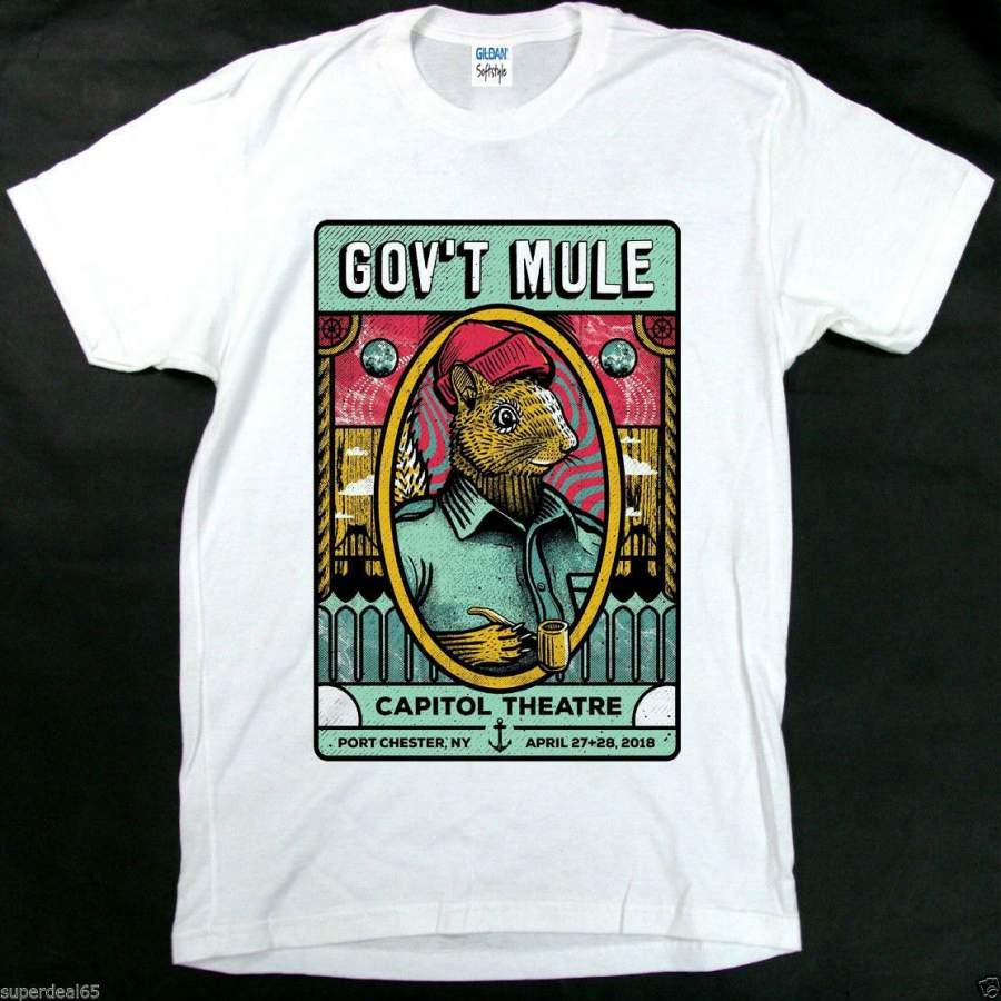 Gov’t Mule White New Capitol Theatre 27+28 April Port Chester T-Shirt