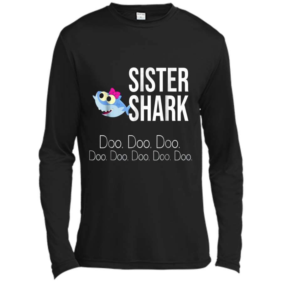 "Sister Shark" Baby Mommy Daddy Matching Family  Long Sleeve Moisture Absorbing Shirt